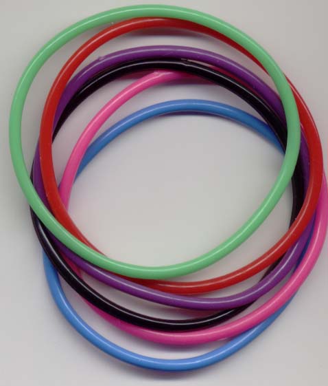I see your Silly Bandz and raise you jelly bracelets I think these were a  thing in the 80s but they made a huge resurgence in the earlymid 2000s  Each color was